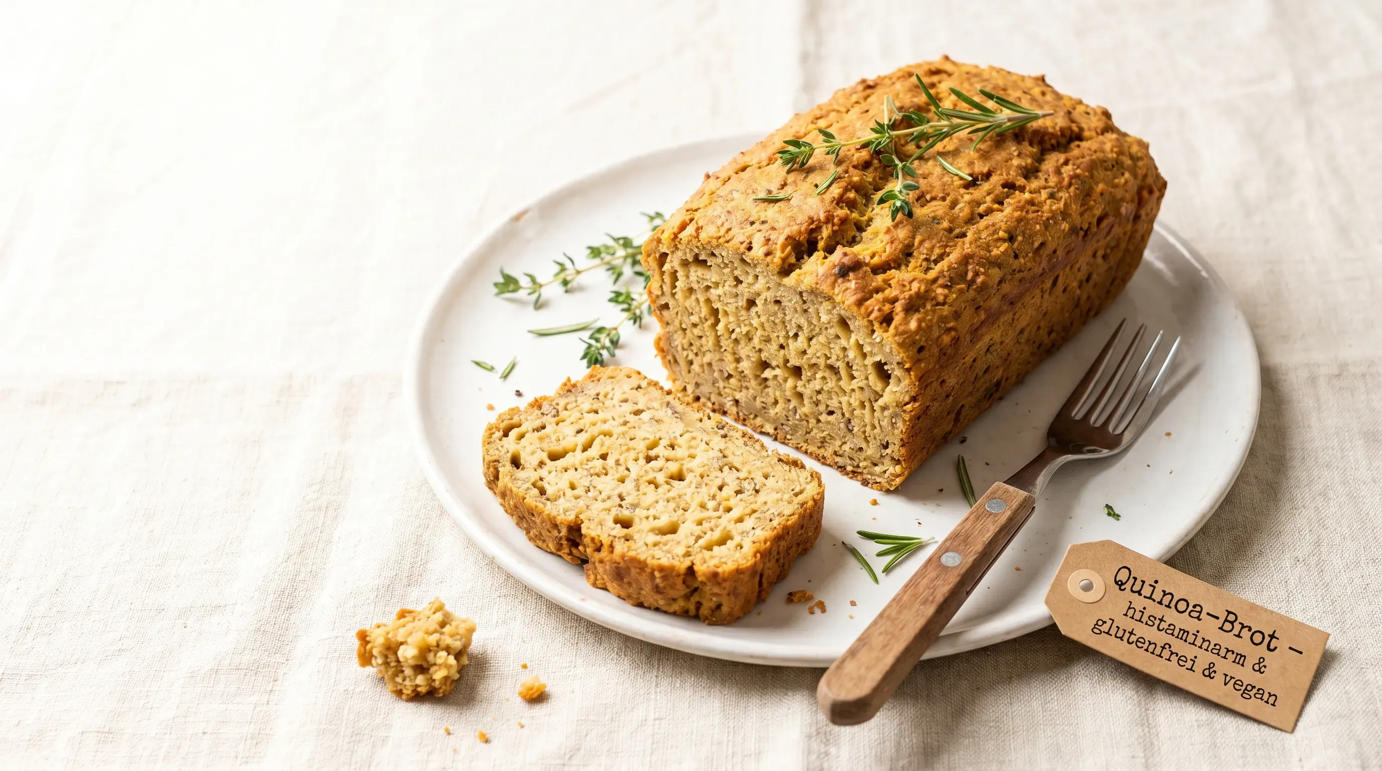 Quinoa-Brot – histaminarm & glutenfrei & vegan