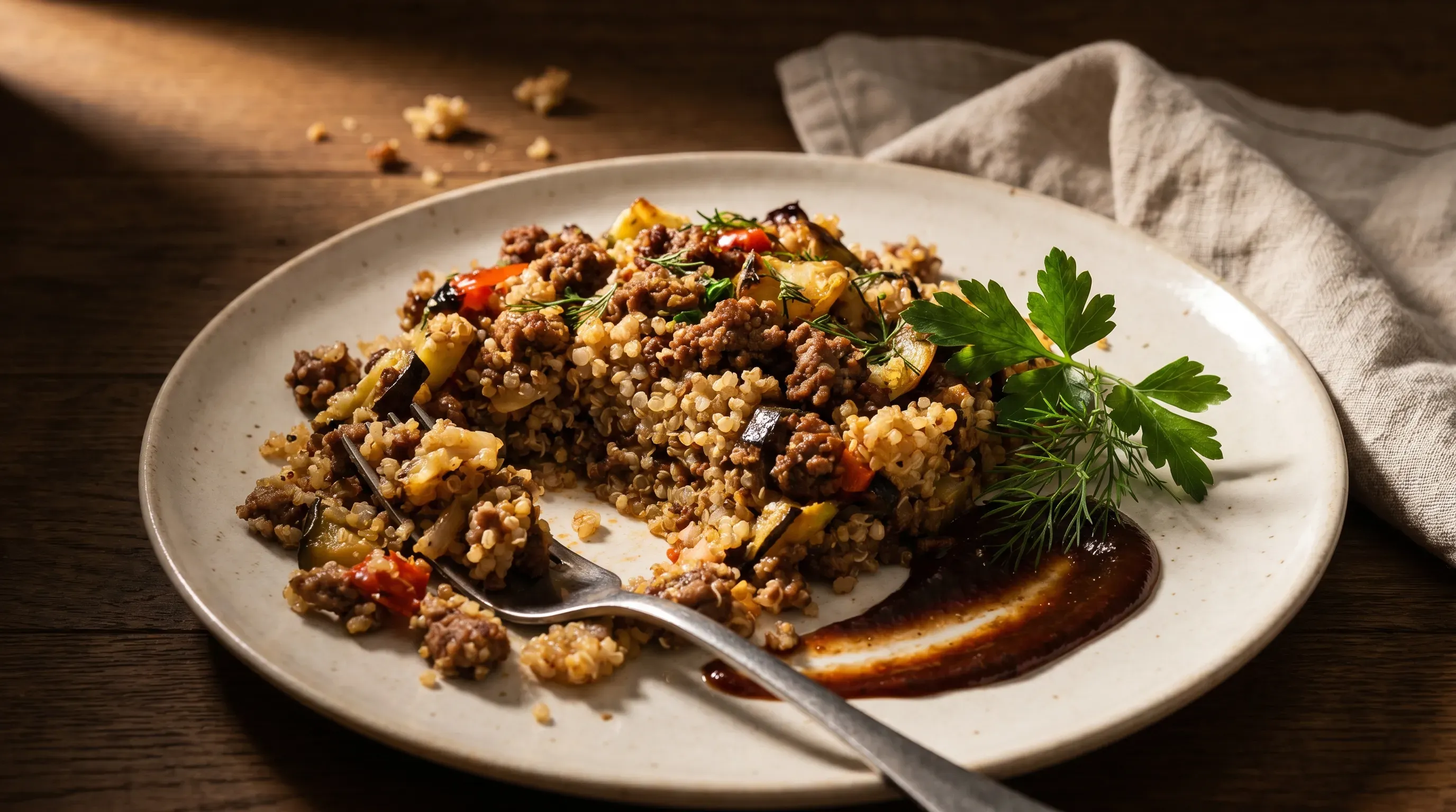 Quinoa Hackpfanne