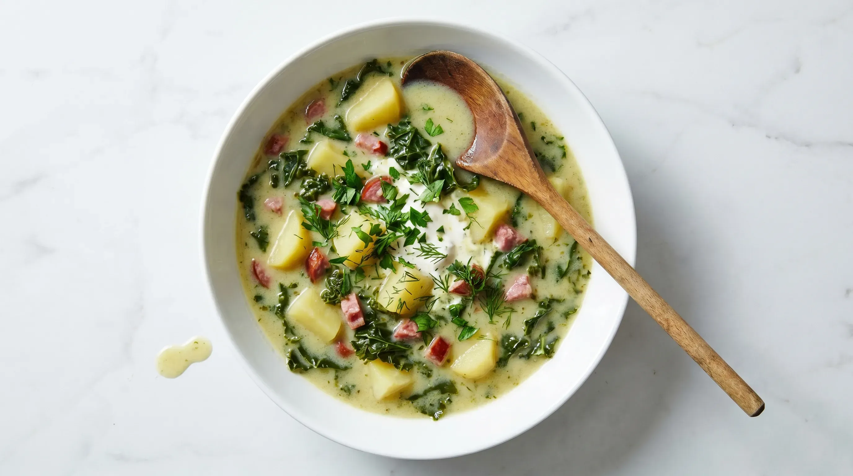 Rahm Kartoffel-Grünkohl-Suppe