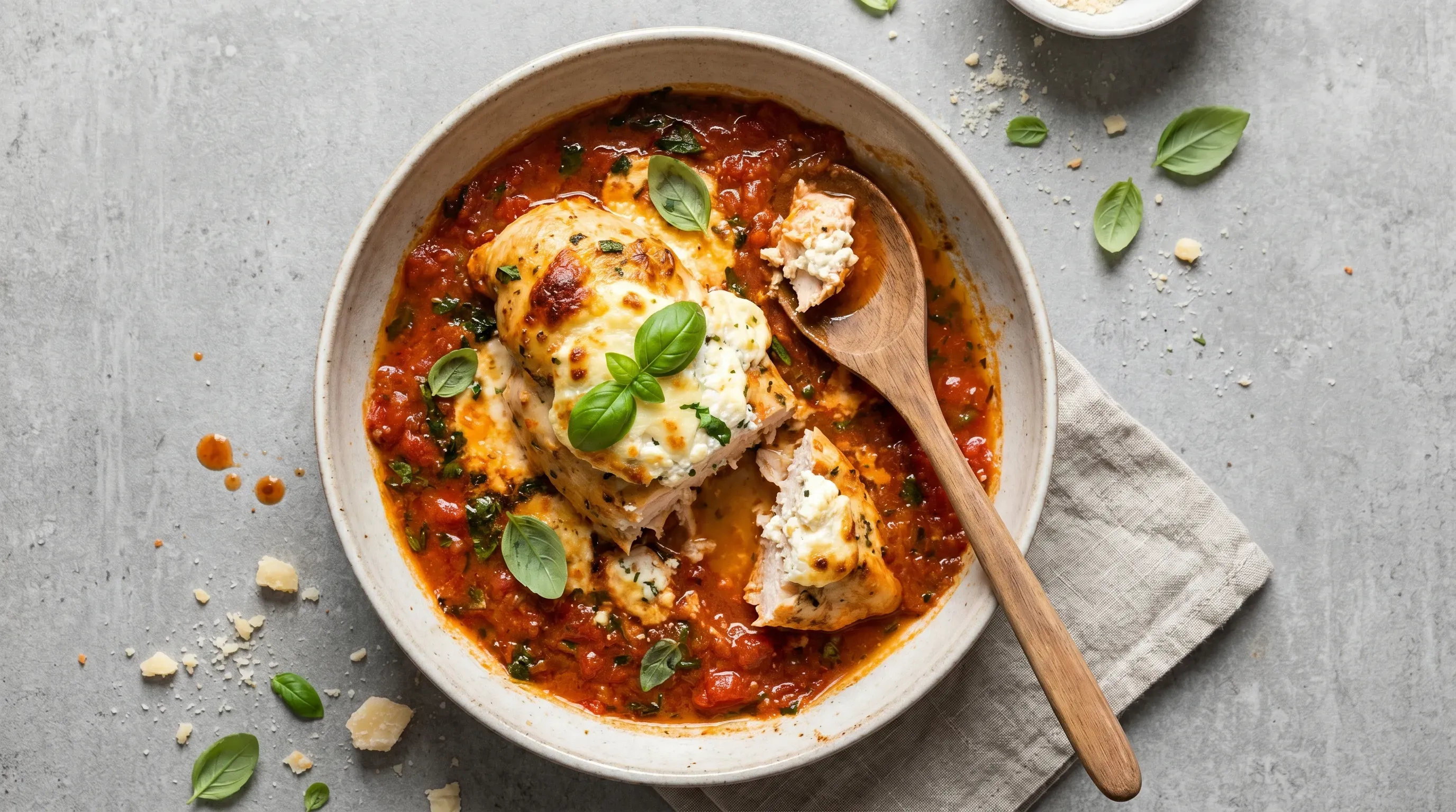 Ricotta-Hähnchenbrust