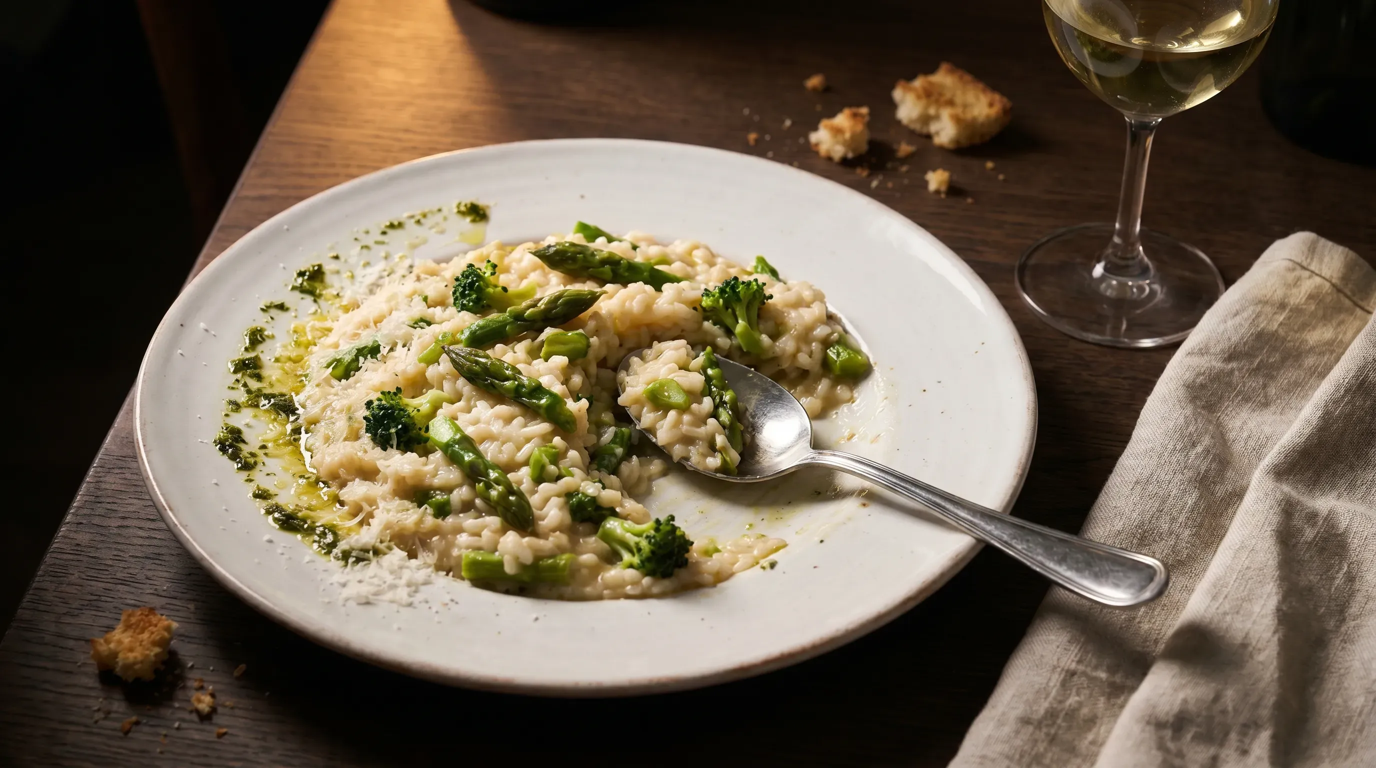 Risotto mit Spargel und Brokkoli