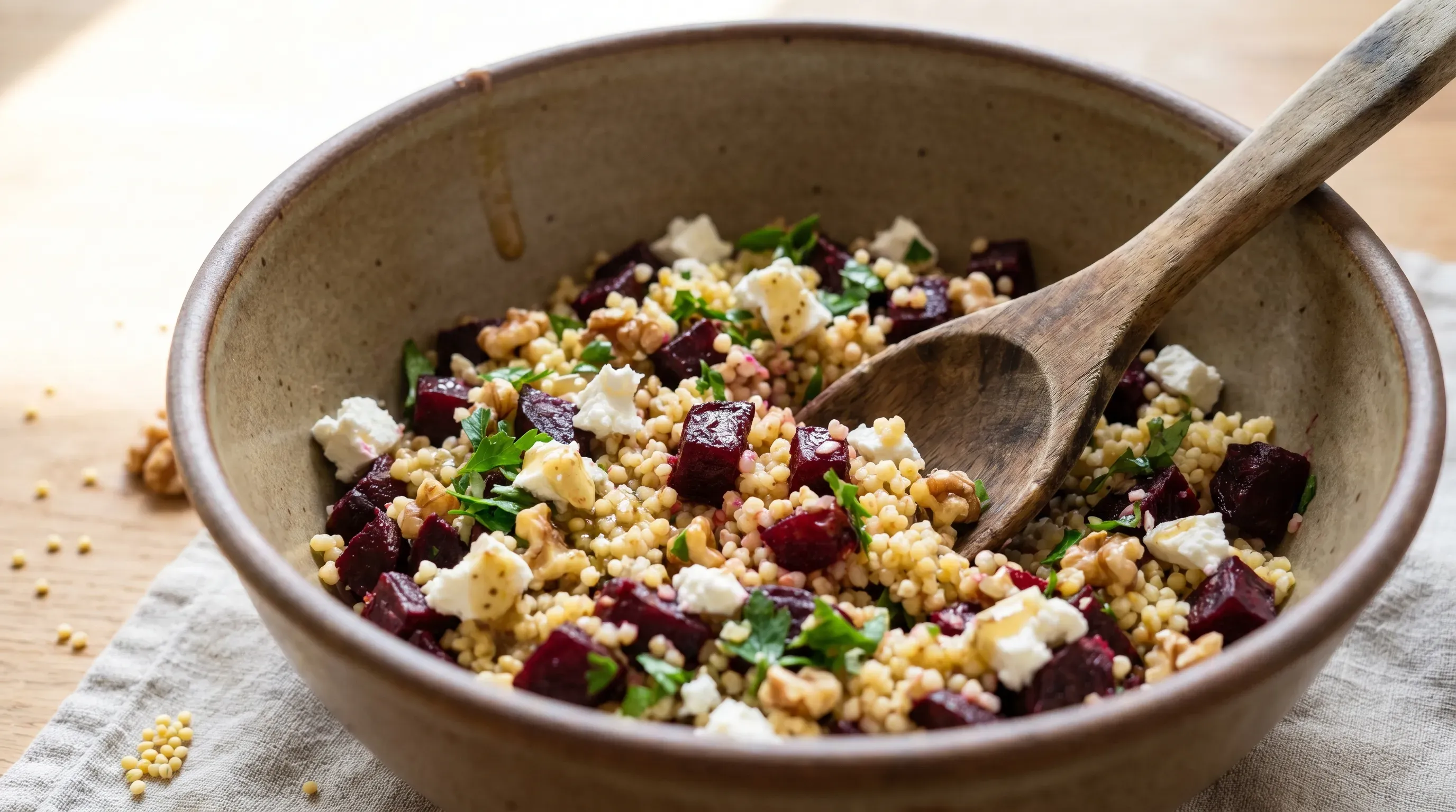 Rote Bete Hirse Salat