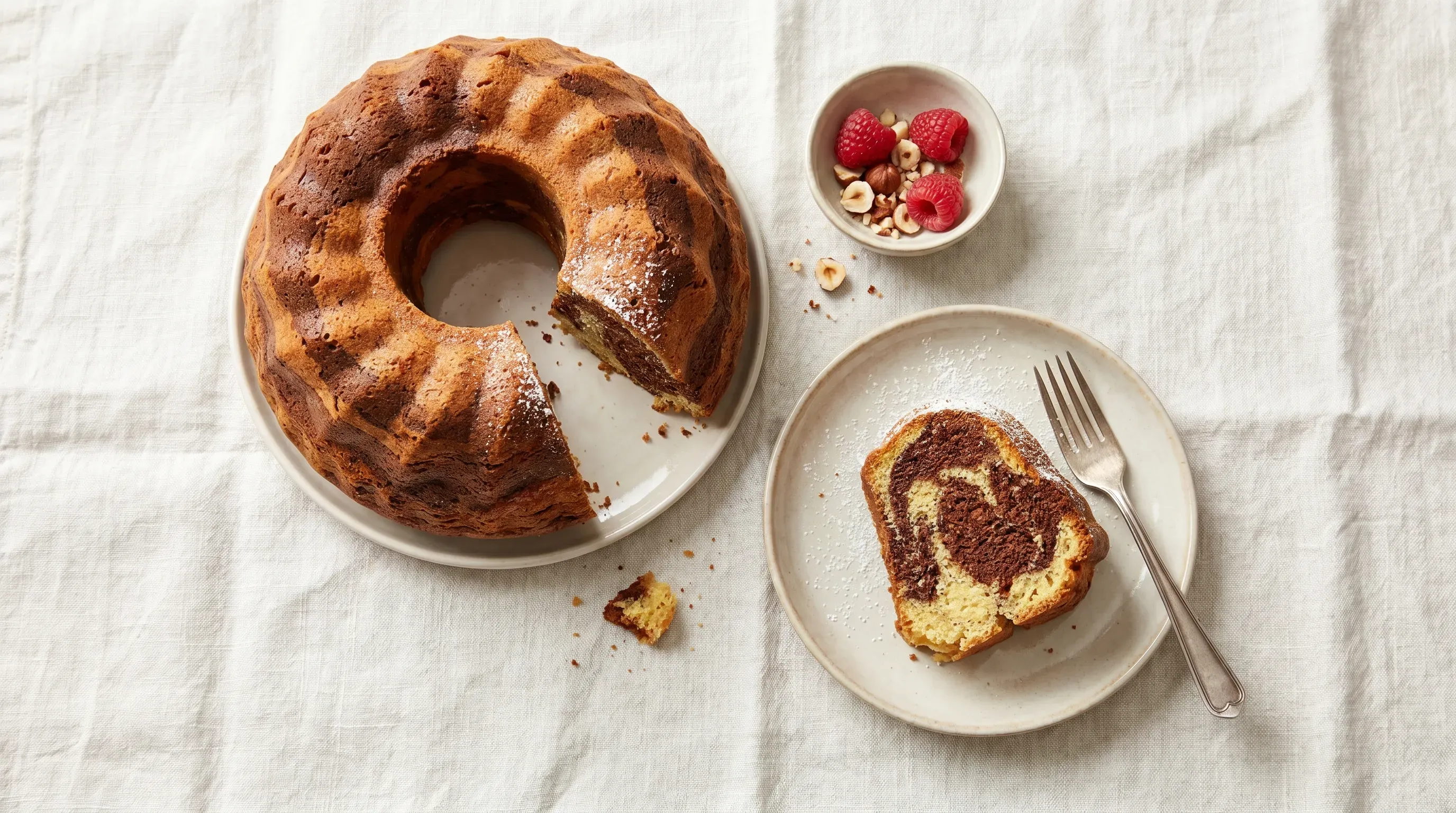 Saftiger Marmorkuchen