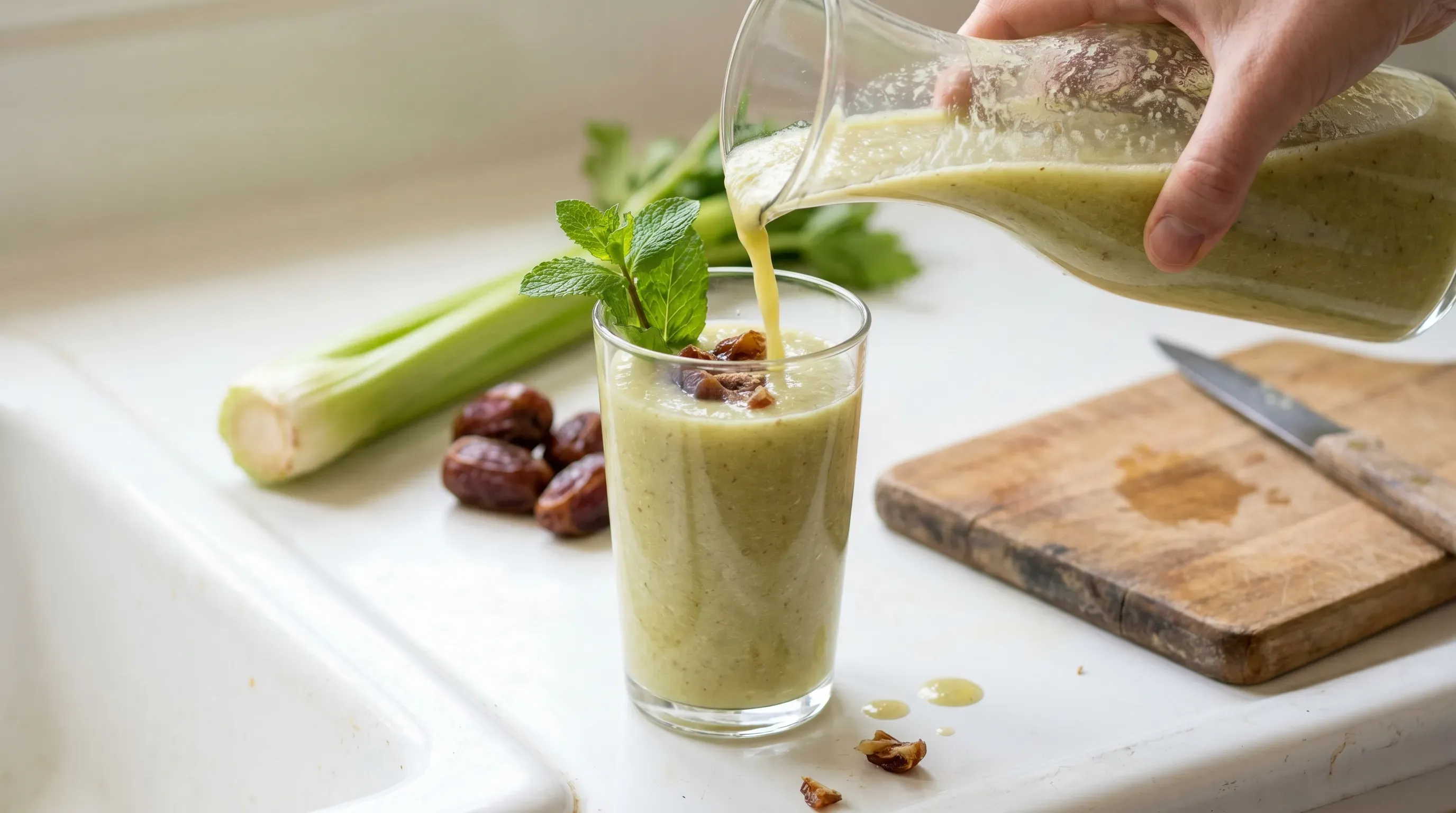Sellerie und Dattel Smoothie