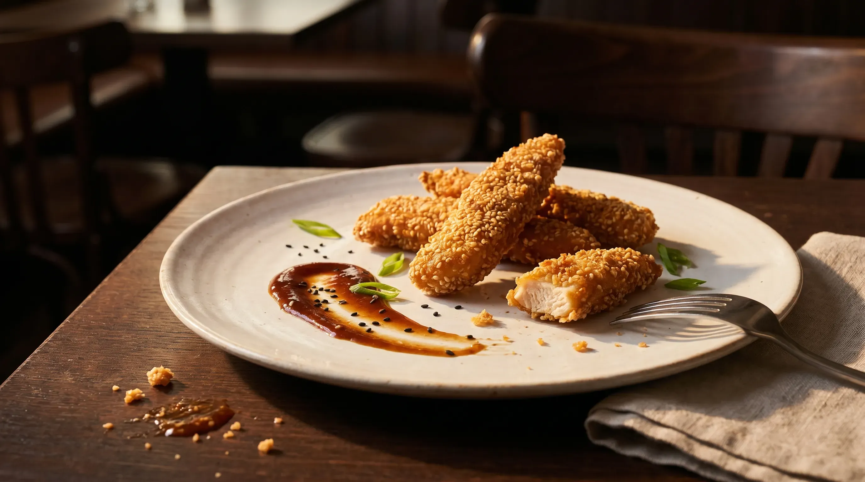 Sesam-Hähnchen-Sticks