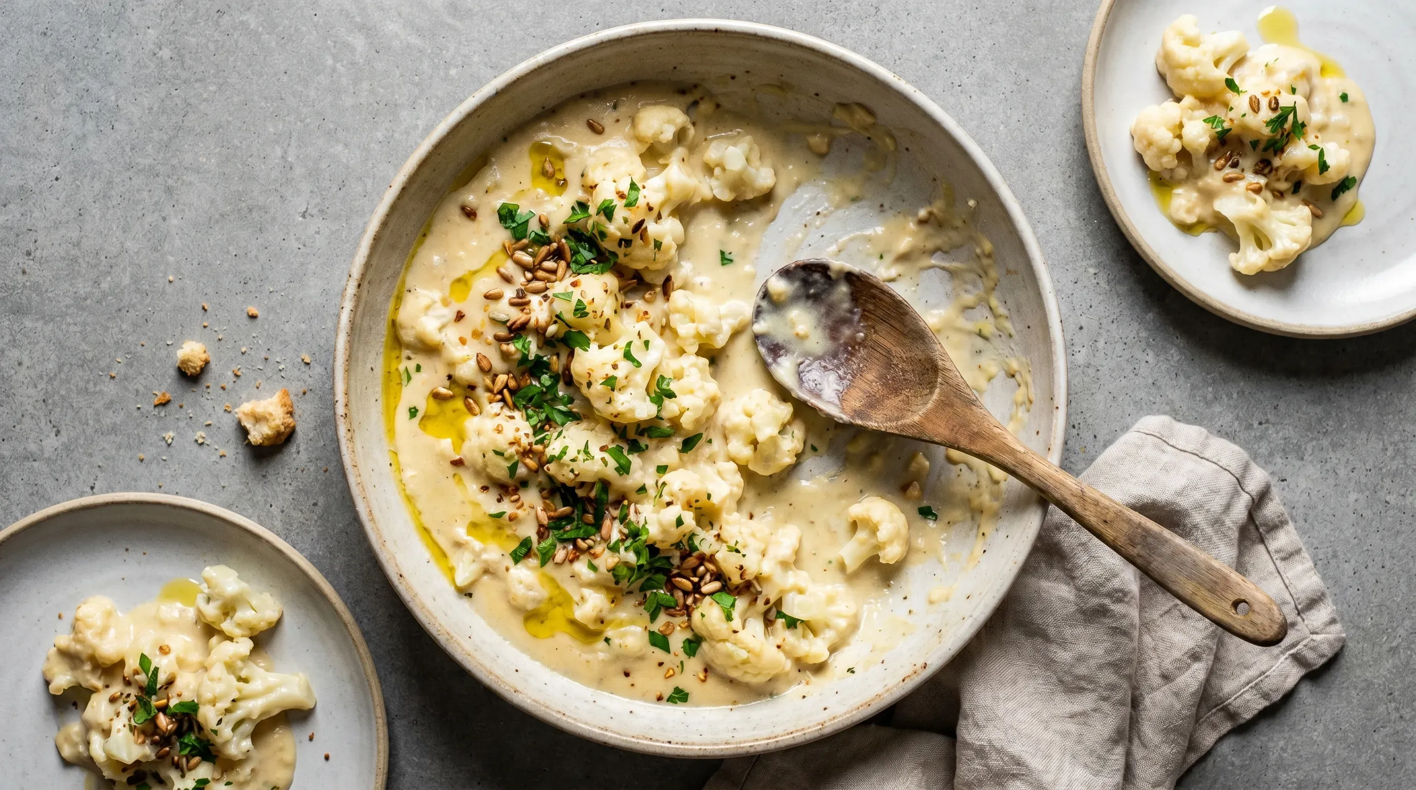 Smashed Blumenkohl – glutenfrei & vegetarisch & histaminarm