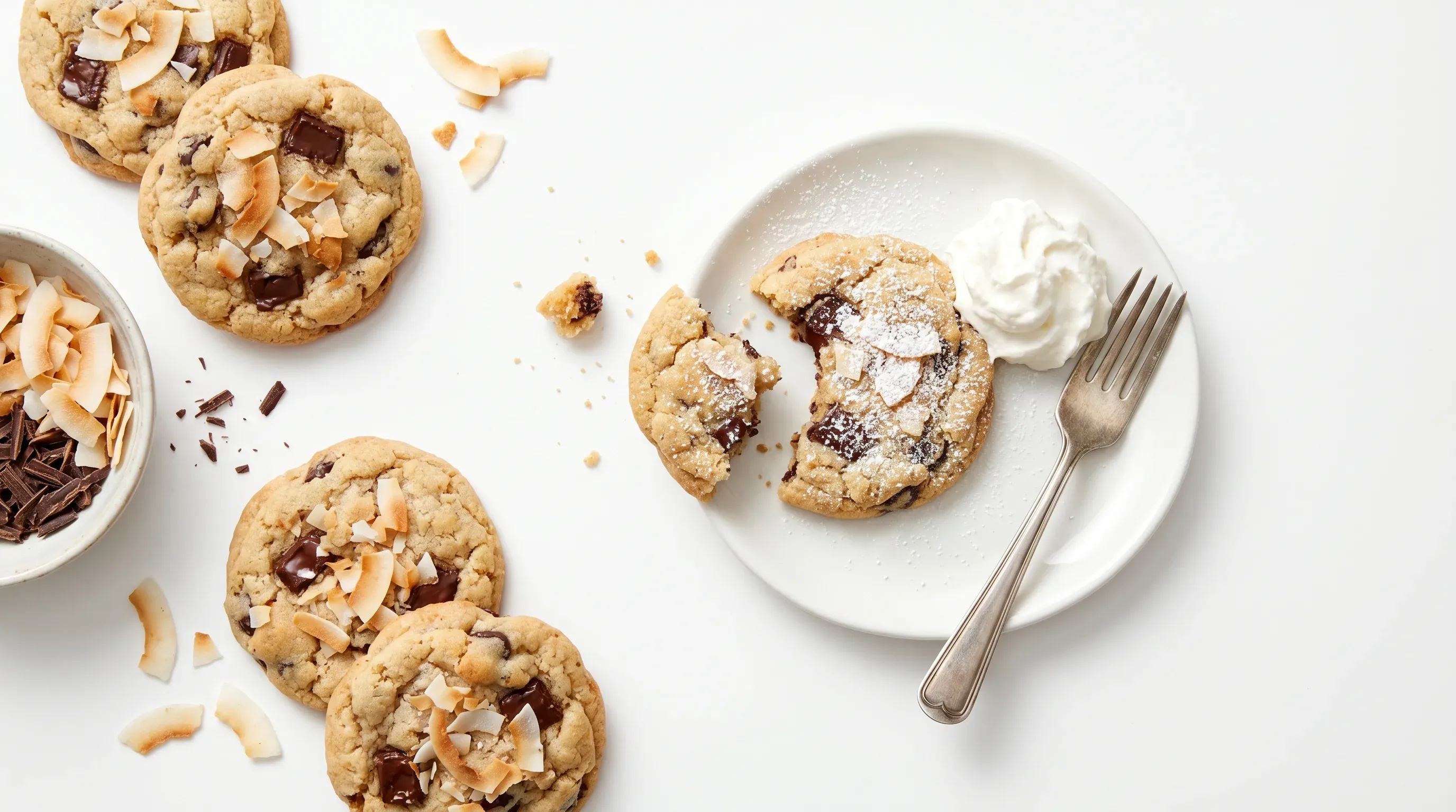 Soft-Cookies mit Kokos und Schokolade
