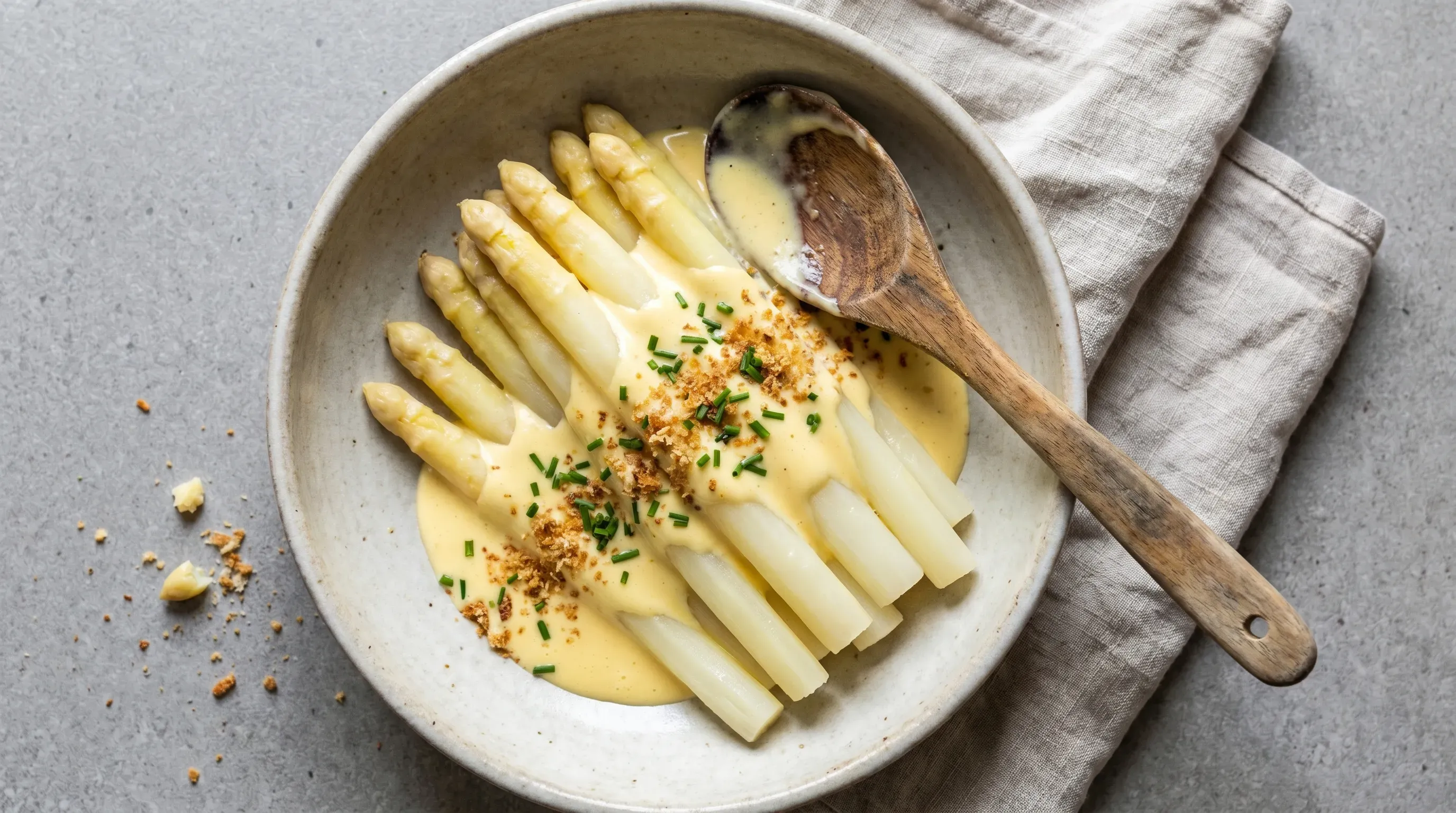 Spargel mit Sauce Hollandaise