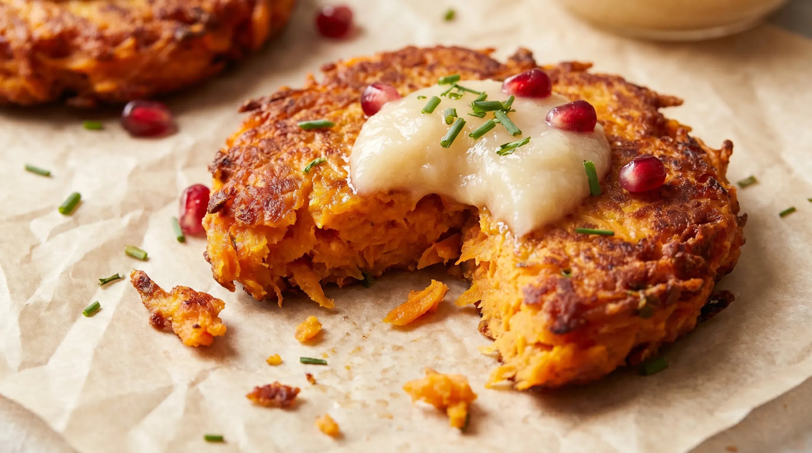 Süßkartoffel-Latkes – histaminarm & glutenfrei & vegetarisch