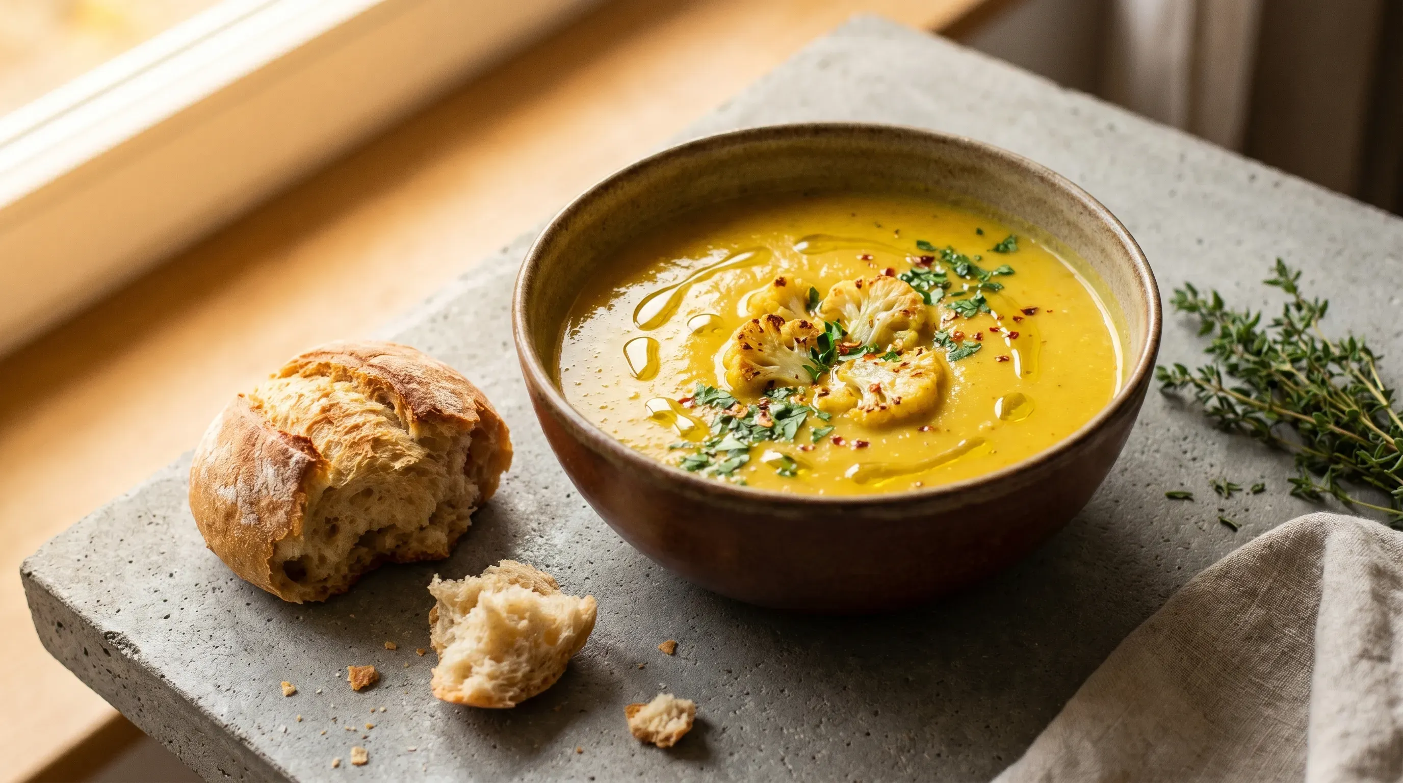 Blumenkohl-Kurkuma-Suppe