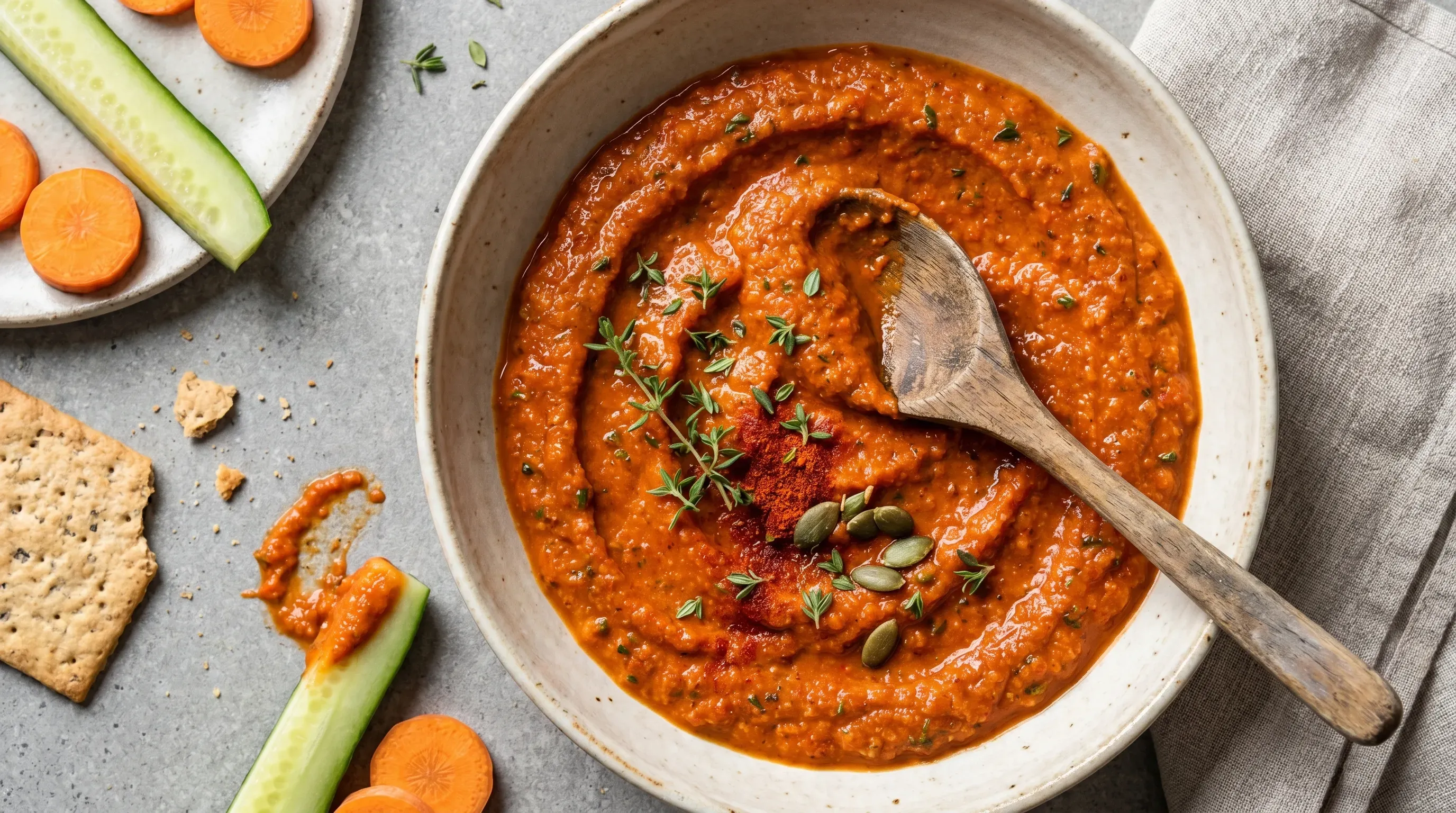 Thymian-Paprika-Dip – histaminarm & glutenfrei & vegan