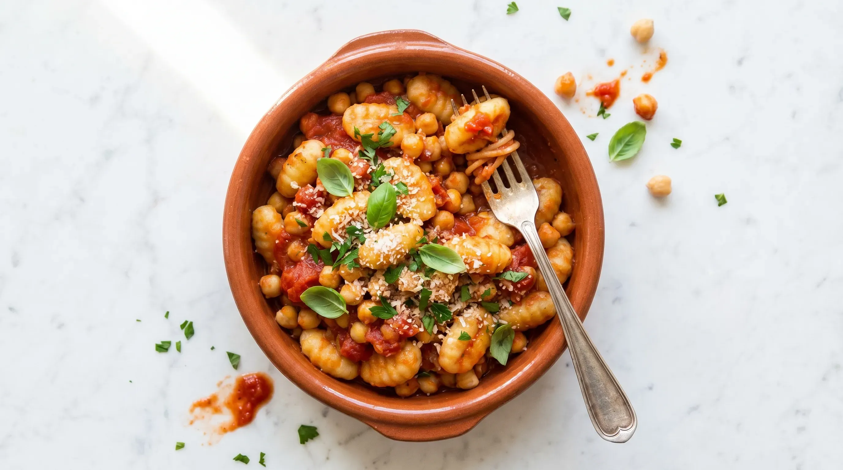 Tomaten-Kichererbsen-Gnocchi