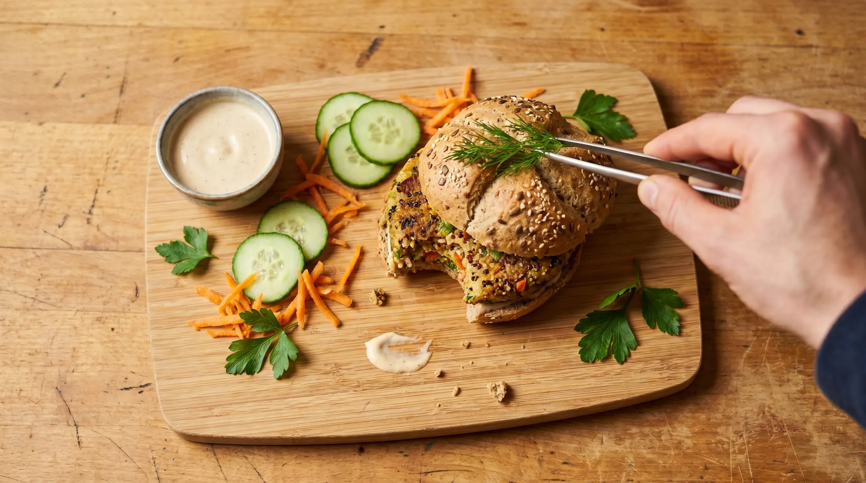 Véggie-Burger – glutenfrei & vegetarisch & histaminarm