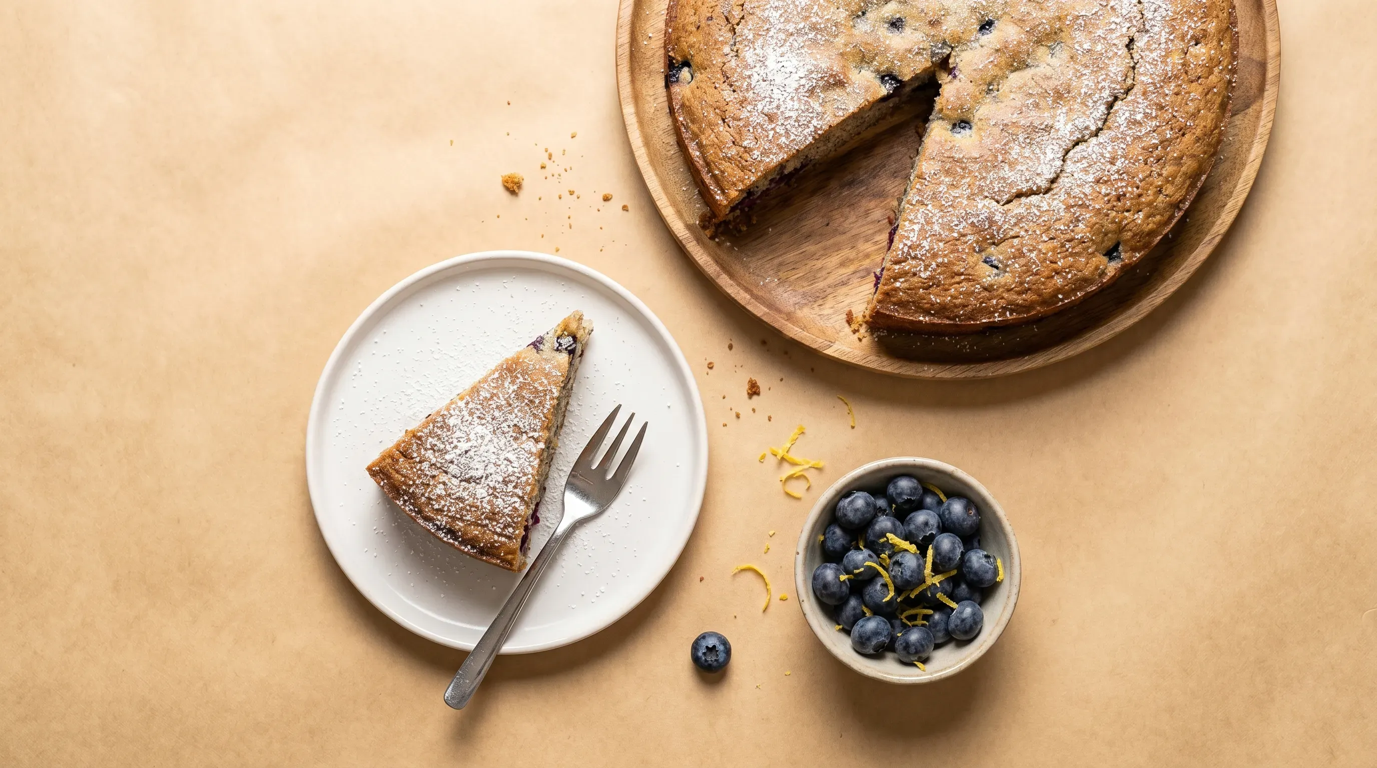 Vanille-Chia-Heidelbeeren-Cake