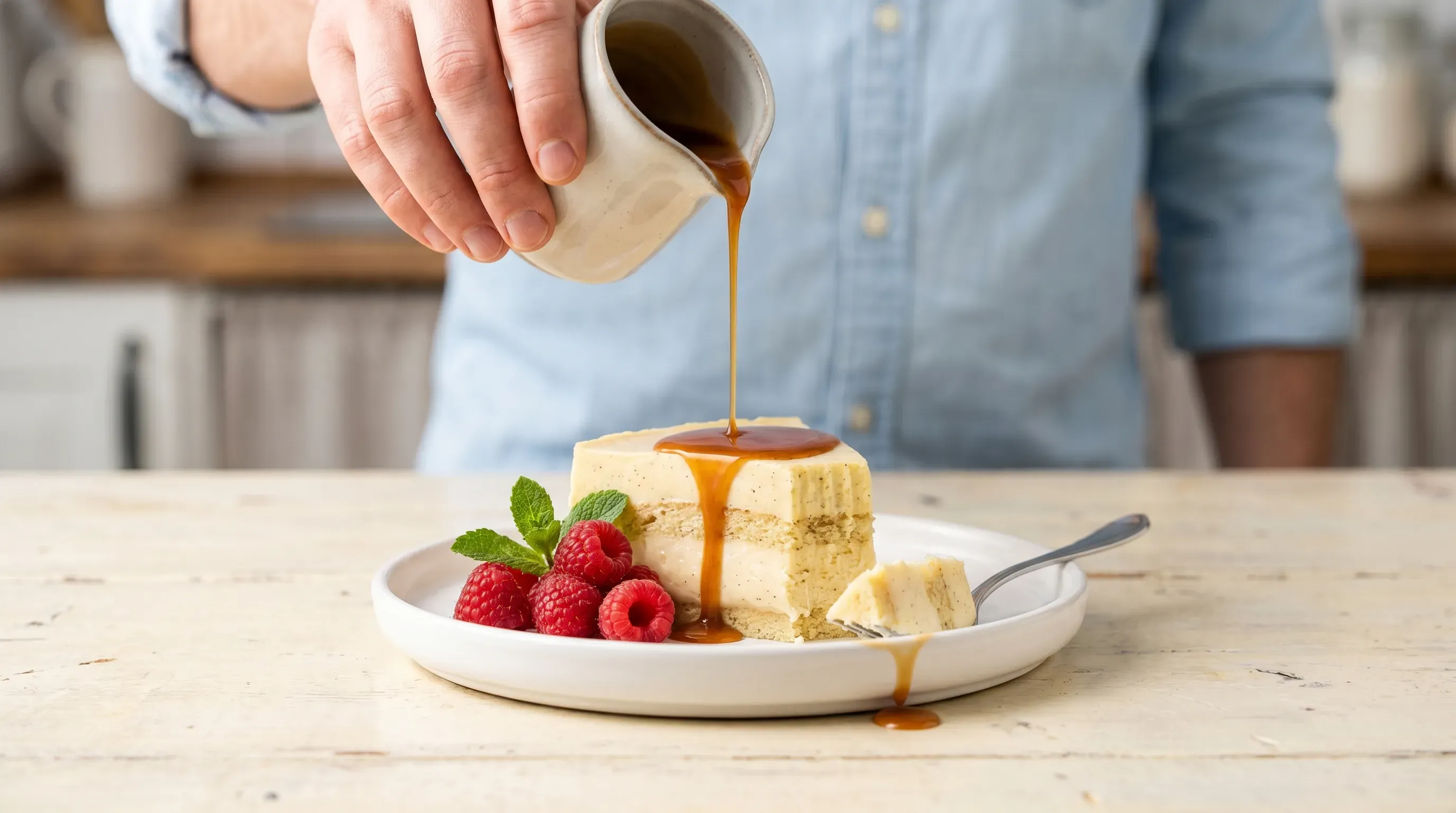 Selbstgemachter Vanillepudding