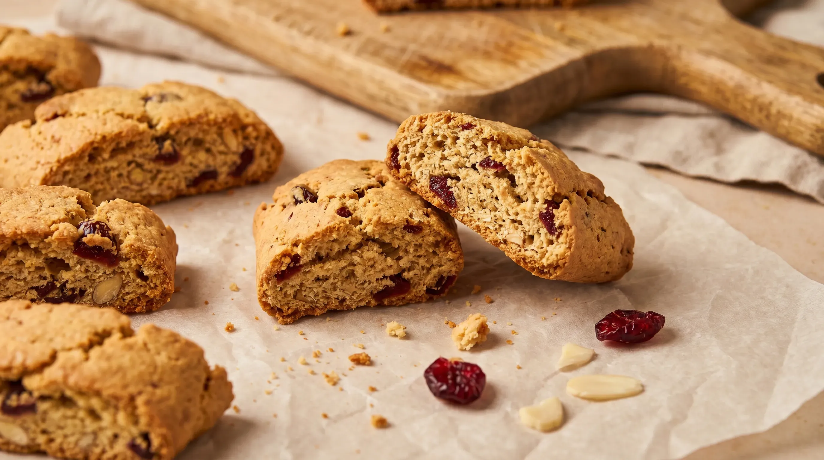 Vegane Cantuccini mit Cranberrys – histaminarm & ohne Ei