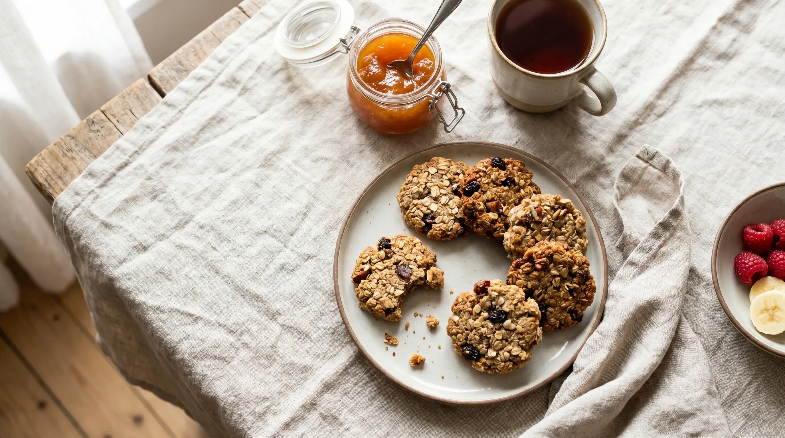 Vegane Frühstückscookies