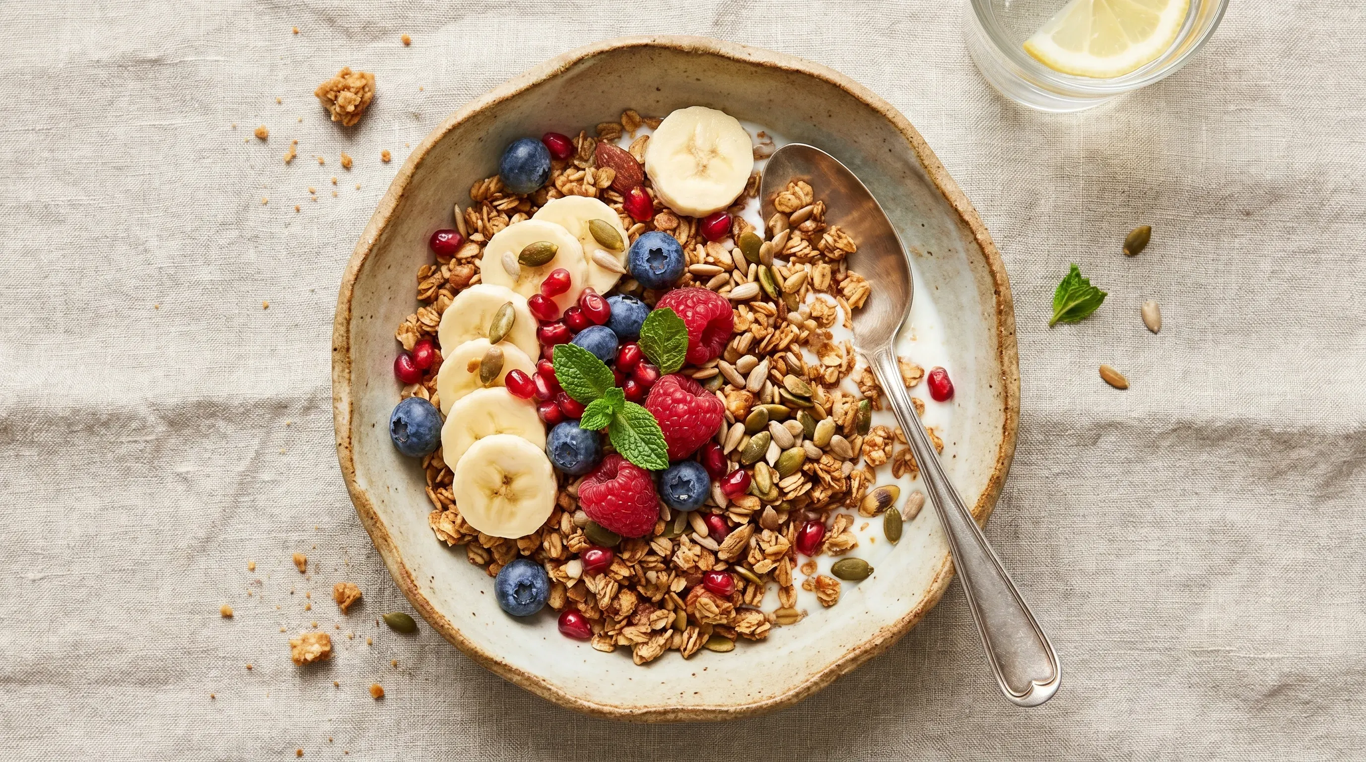 Zimt-Tahini-Granola