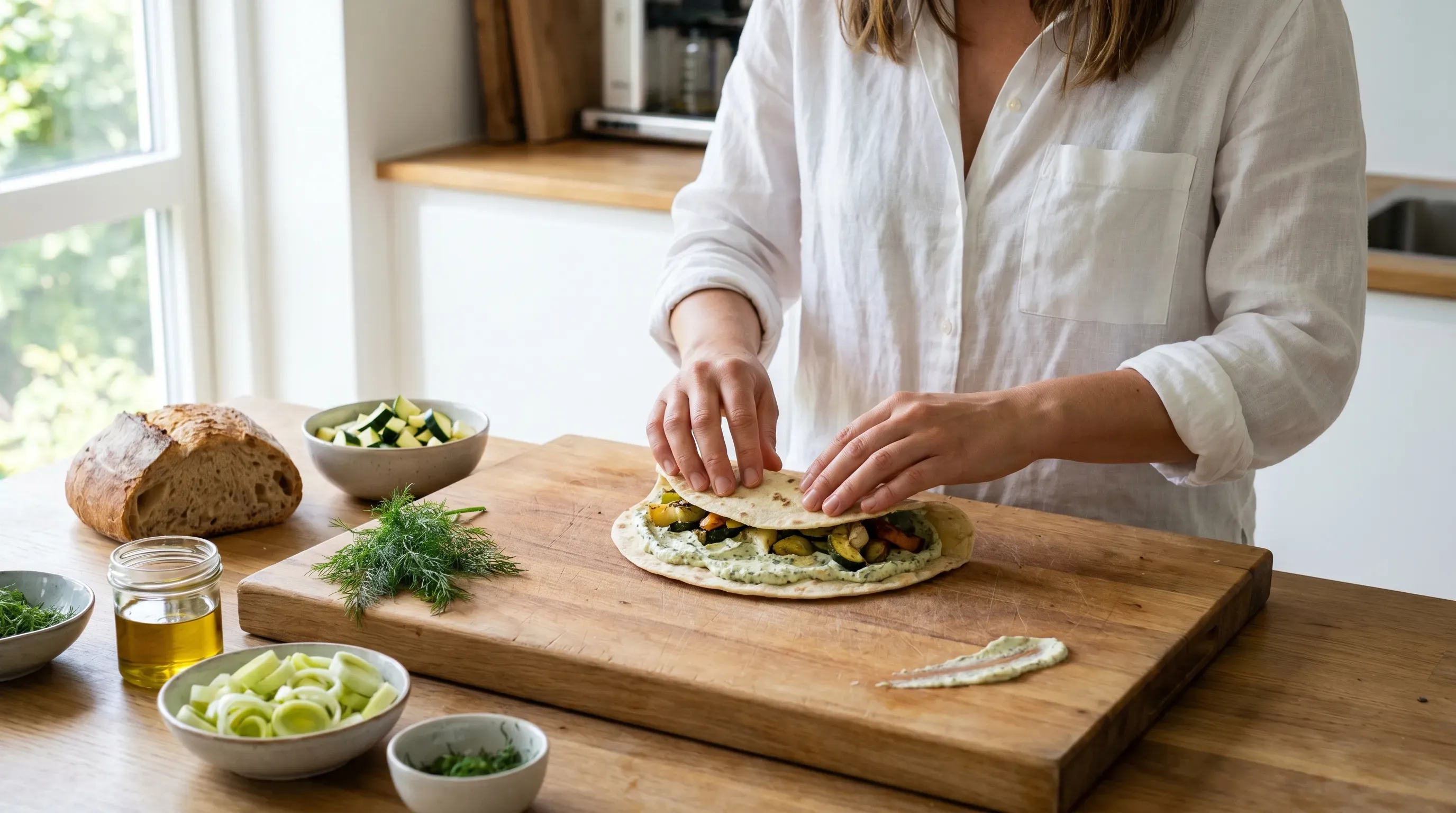 Gemüseaufstrich mit Zucchini und Porree