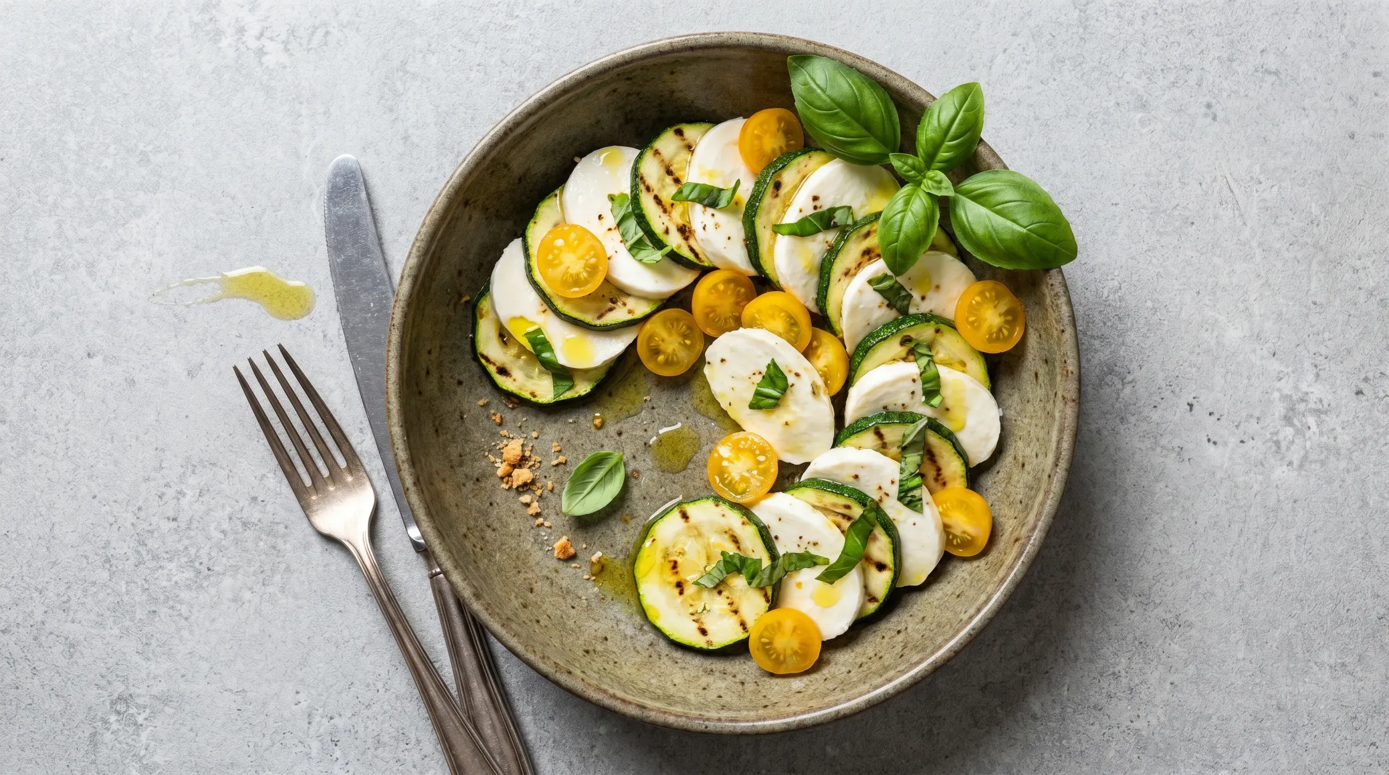 Zucchini Caprese – glutenfrei & vegetarisch & histaminarm
