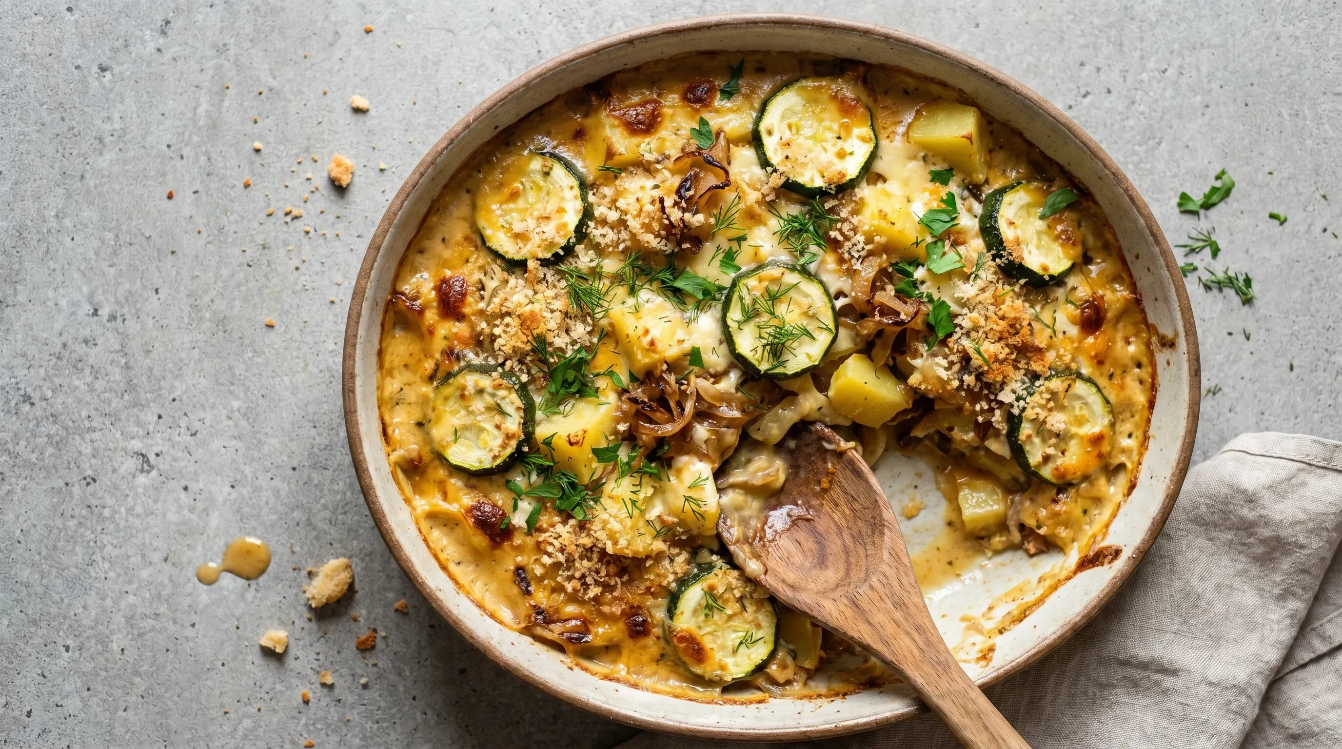 Zucchini-Kartoffel-Auflauf