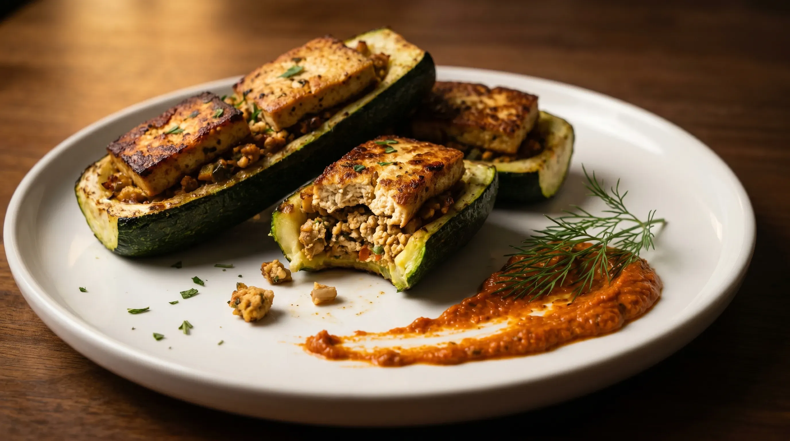 Zucchini-Tofu-Pockets