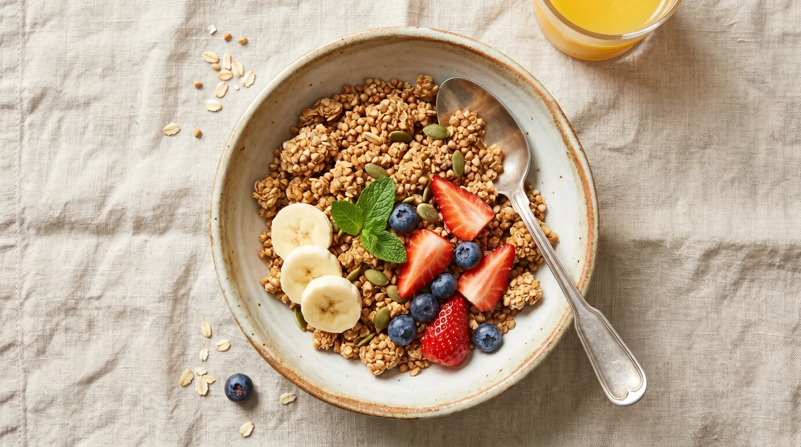 Zuckerfreies Buchweizen-Granola