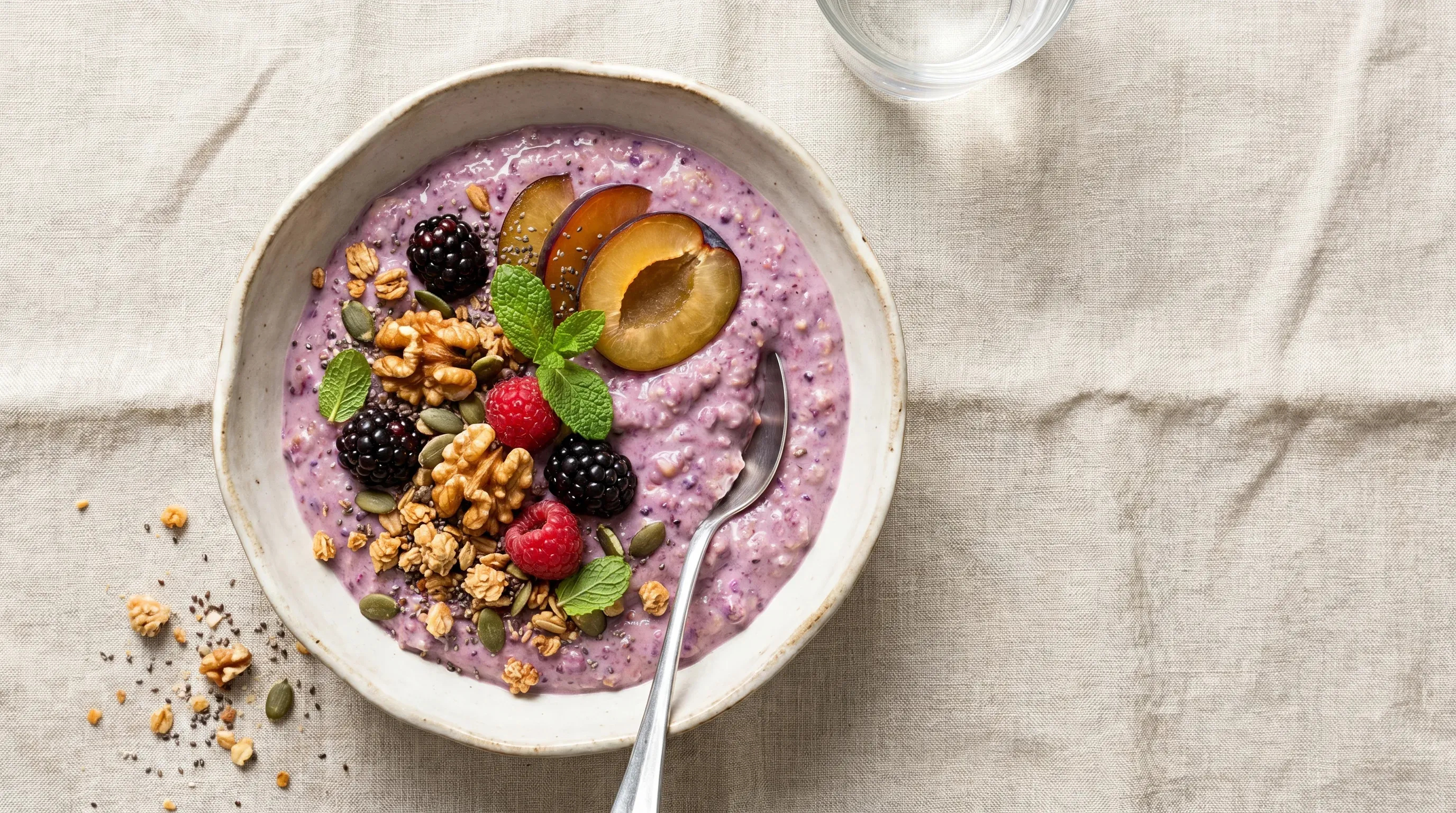 Zwetschgen-Porridge